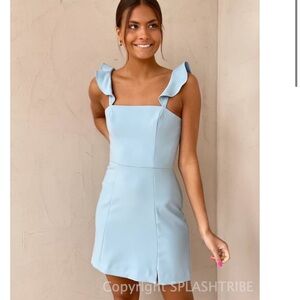 French Connection Whisper Ruffle Strap Dress NWT